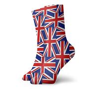 874 Work Socks, British Flags Of United Kingdom Trainer Socks Comfortable Athletic Socks Sustainable Socks For Work Camping Yoga 40cm