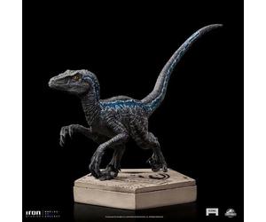 87401 JW ICONS VELOCIRAPTOR BLUE Statue