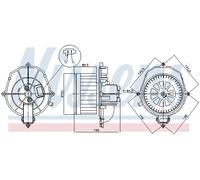 87518 Interior Blower Fits Citroen Berlingo Multispace Platform/Chassis Nissens