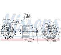 NISSENS 87599 Blower motor