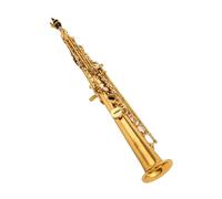 875EX Alto Saxophone B key Straight Tube Gold Lacquer Body Professional Musical Instrument with Case Accessories Beginner Saxophone(Gold)