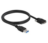 87799 Cable USB A Male, Micro USB B Male Gold Plated 1m Black DELOCK