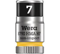 Wera 05003722001 8790 HMA HF Zyklop socket with 1/4" drive with holding function, 7 x 23 mm