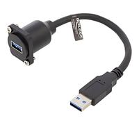 87967 cable 1:1 connection USB A female, USB A male 0.2m black DELOCK