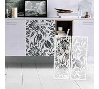 87cm Flower Leaf Floral Stencils Designs Extra Big Plaster Template Large Custom for Furniture for Putty for Cloth Masonry On Tables S674