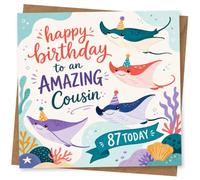 87th Birthday Card, Cute Party Design