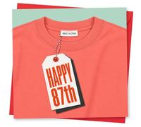 87th Birthday Card for Her, Funny Design