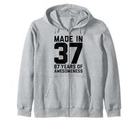 87th Birthday Shirt 87 Year Old Gift Men Women Grandad Zip Hoodie