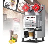 88/90/95mm Fully Automatic Cup Sealing Machine - Paper/Plastic, Commercial Electric Cup Sealer - Efficient Sealing 500-700 Cups/H, Milk Tea Sealing Machine,White