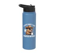 88 Days Since I Last Pooped Myself Meme Stainless Steel Insulated Water Bottle