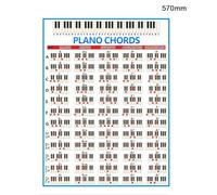 88 Key Chord Practice Sticker Fingering Diagram Key Chord suitable for Home suitable for novice practice very useful reference in music classroom (B)