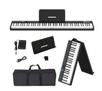 88 Key Foldable Piano (Semi-Weighted) Electronic Keyboard Piano for European Small Apartment | Travel Piano with Bluetooth MIDI Space-Saving Digital Piano for Beginner/Student