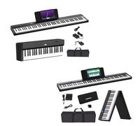 88 Key Foldable Piano & Upgraded Folding Piano Keyboard 88 Key with Semi-Weighted Keys for Beginners and Children Adults