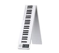 88 Key Folding Piano Keyboard, Roll Up Piano, 22mm Standard Piano Keys, Dual Speaker, Bluetooth App, 128 Timbres Rhythms, 15 Demo Songs, For Beginners