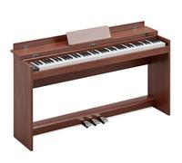 88 Key Full Size Weighted Hammer Action Digital Piano, Electric Keyboard with Triple Pedal & Dust Cover, Electric Piano for Beginners, Kids, Adults (Brown)