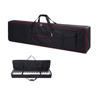 88 Key Keyboard Case, Keyboard Gig Bag with 2-Pocket Keyboard Bag,600D Durable Oxford Inside Padded Full Coverage Dust for Protect Digital Piano Covers 88 Keys 53.5"x13" x 6.7"…