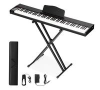 88 Key Keyboard Piano Full Size Semi Weighted Electronic Keyboard Piano Set With Stand Metal Sustain Pedal Carrying Bag
