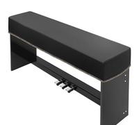 88-Key Piano Keyboard Cover, Black Leathaire Dust Cover for Electronic Piano, Soft Waterproof Protective Cover with Dual Zippers, Fits Most 88 Keys Digital Piano, 52.4 x 11.8 x 6.7 in