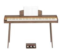 88 Key Piano Keyboard for Beginners, Full-Size Digital Piano with 3-Pedal Unit, Built-In Speakers & USB/MIDI Connecting, Portable Electric Piano for Kids & Adults (88 Key Piano Keyboard Chocolate)