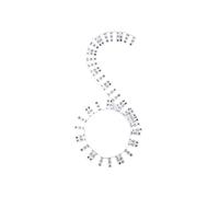 88 Key Removable Piano Keyboard Stickers Stave Notation Note Strip Stickers for Beginners Students