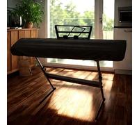 88-Key Waterproof Piano Keyboard Cover - Dustproof & Stretchy Protective Cover with Music Stand Hole, Fits Yamaha/Casio/Electronic Keyboards, Black Elastic Fabric