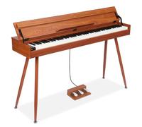 88 Key Weighted Digital Piano,Wooden Electric keyboard Piano Transforms Between Desk and Vanity,Full-size Piano keyboard with Hammer-Action for Beginners with Triple Pedal,Supports USB-MIDI Connecting