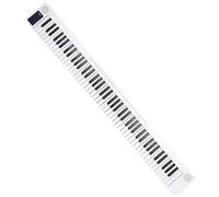 88 Keys Electronic Piano Keyboard 128 Tones 128 Rhythms Portable Keyboard Piano With Piano Bag Keyboard Piano for Beginner (Color : White)