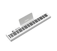 88 Keys Full Size Weighted Keyboard Piano Foldable Digital Piano Portable Keyboard For Beginners With Bluetooth, USB/MIDI, Sustain Pedal, Piano Bag, Music Sheet Stand(White)