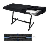 88 Keys Piano Keyboard Dust Cover, Music Dirt Proof Stretchy Electronic Keyboard Cover With Durable Elastic & Cord Lock Must Have Piano Accessories