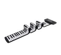 88 Keys Roll Up Piano, 88 Keys Roll Up Piano, Portable Rechargeable Hand Roll Piano Keyboard, 128 Rhythms, 128 Tones, 14 Demo Songs,Support MIDI Output,for Adults Kids Beginners