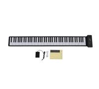 88 Keys Roll Up Piano, Portable Rechargeable Hand Roll Piano Keyboard with Speaker, 128 Tones Rhythms Keyboard Piano Support Recording, Editing Function, for Kids and Beginners