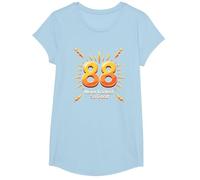 88 Never Looked So Good Birthday Gift Celebration T-Shirt, Girls, Baby Blue, Large