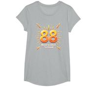88 Never Looked So Good Birthday Gift Celebration T-Shirt, Girls, Heather Grey, Large