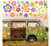 88 PCS Flowers Car Decals, Auto Stickers Waterproof Hood Vinyl Decal Car Window Stickers Auto Graphics Body Side Door Trunk Decoration for Racing SUV Truck Bus Window Wall Laptop Motorcycle