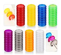 88 Pieces Plastic Mini Discs Multicolor Binding Ring Discs Expansion Discs for Add Extra Pages, Notes or Artwork