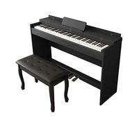 88 Weighted Keys Digital Piano Hammer Action Full Size Piano Keyboard Beginner Electric Piano USB/MIDI Home Digital Piano With Furniture Stand, 3-Pedal, Stool For Beginner & Professional(Black)