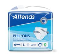 88 x Attends Pull Ons 4 Adult Unisex Incontinence Pants Large - 4 Packs of 88