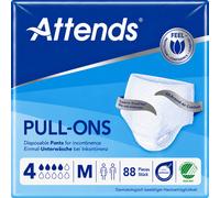88 x Attends Pull Ons 4 | Medium | Adult Nappies Pull Ons Pants | 4 Packs of 22