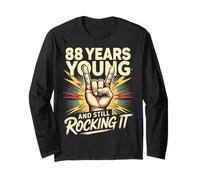 88 Years and Still Rocking It 88th Birthday Funny Long Sleeve T-Shirt