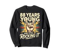 88 Years And Still Rocking It 88th Birthday Funny Sweatshirt