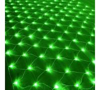 880 LED Christmas Net Lights Outdoor 6m X 4m Mesh Lights Fairy String Lights Plug In With Remote Timer 8 Modes Waterproof For Tree Outside Bush Curtain Window Garden Fence Party Decorations(Green,6m x