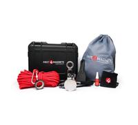880kg Pull - Orion Magnet Fishing Kit with Super High Power 64mm Neodymium Clamp Magnet | Gloves, Thread Locker, 20M Rope, Cloth, Bag, Tape and Branded Box | Recovery & Treasure Hunting