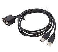 88105 Cable USB 2.0 USB A Female x2, USB A Male x2 1m Black DELOCK