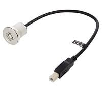 88182 cable USB 2.0 USB B female, USB B male 0.3 meter black DELOCK