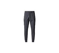 883 Police Men's Coyner Cargo Combat Trousers Drawstring Waist Cuffed Hems Multiple Pockets Cotton Stretch Jogger Comfort Stylish Fit Grey Charcoal Chino Pants for Men UK (XL, Charcoal)