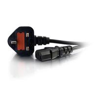 88513 2 Metre UK Power Cable IEC320C13 to BS 1363 6 Foot Kettle Lead/Power Co...