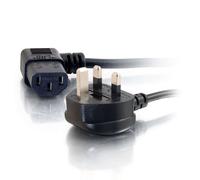 88520 2 Metre 17 AWG 90 Degree Power Cable (IEC320C13R to BS1363) Right Angle