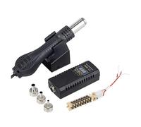 8858 LCD Hot Air Gun Micro Rework Soldering Station Hair Dryer for 700W 220/V / 110/V Heat Welding Repair Tools(White,110/V)