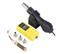 8858 LCD Hot Air Gun Micro Rework Soldering Station Hair Dryer for 700W 220/V / 110/V Heat Welding Repair Tools(Orange,110/V)