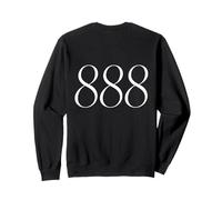 888 Angel Number Abundance Spirit Guides Back Graphic Sweatshirt